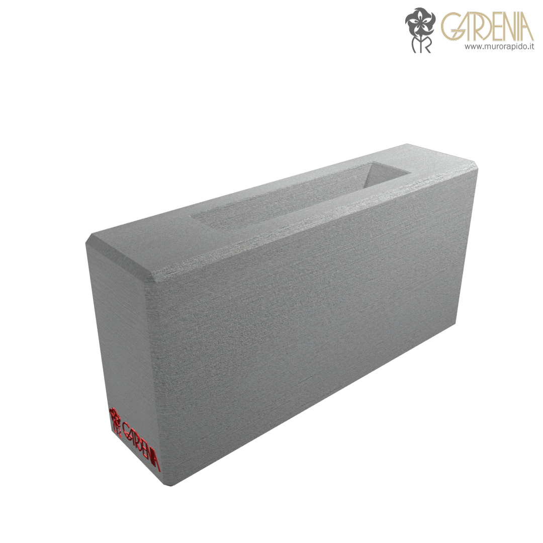 Blocco fioriera in calcestruzzo Fioriera di cemento.
