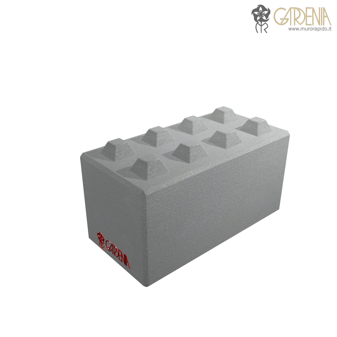 Blocco in calcestruzzo Blocco di cemento.
