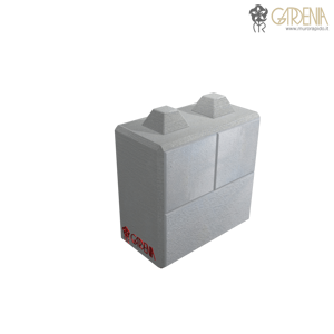 Blocco in calcestruzzo, stampato e bocciardato