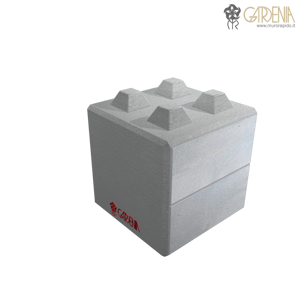 Blocco in calcestruzzo, stampato e bocciardato