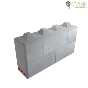 Blocco in calcestruzzo, stampato e bocciardato