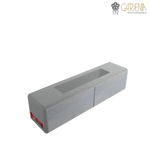 Blocco fioriera in calcestruzzo, stampato e bocciardato