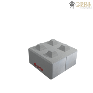 Blocco in calcestruzzo, stampato e bocciardato