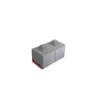 Blocco in calcestruzzo, stampato e bocciardato