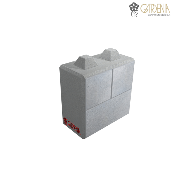 Blocco in calcestruzzo, stampato e bocciardato