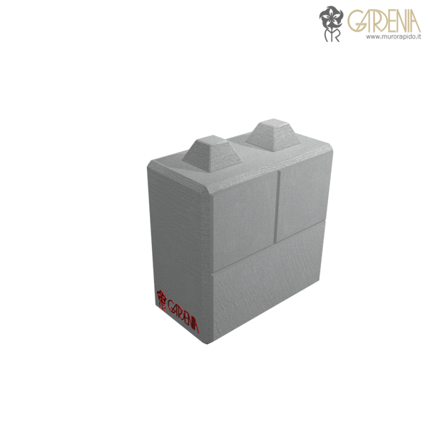 Blocco in calcestruzzo stampato