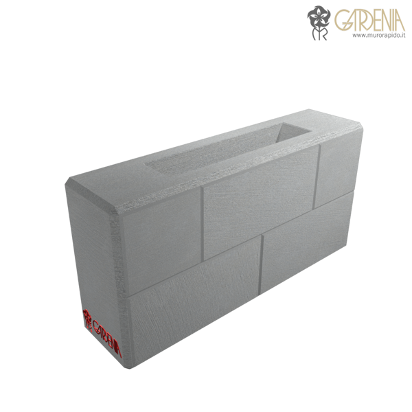 Blocco fioriera in calcestruzzo stampato