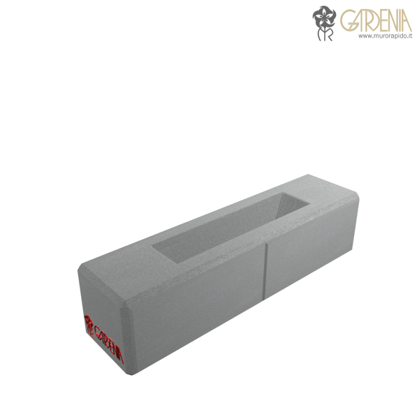 Blocco fioriera in calcestruzzo stampato