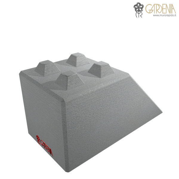 Blocco a taglio obliquo in calcestruzzo