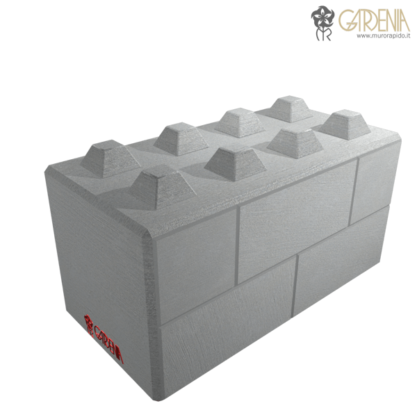 Blocco in calcestruzzo stampato