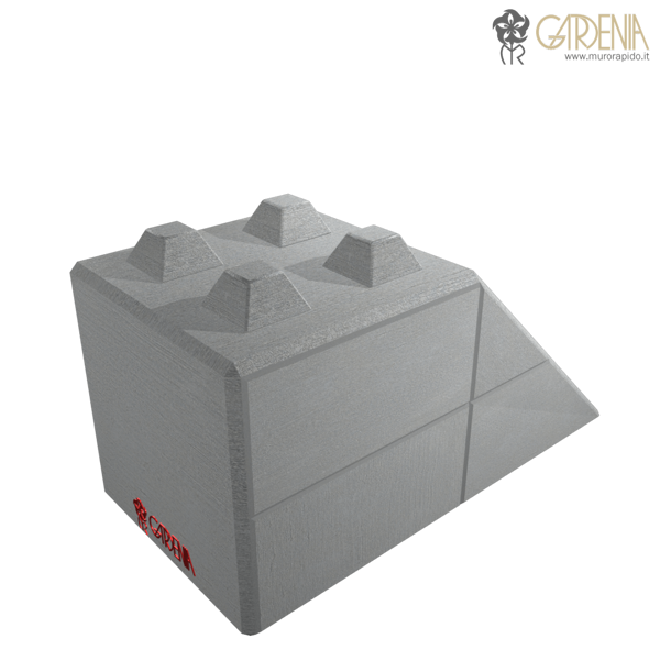 Blocco a taglio obliquo in calcestruzzo stampato