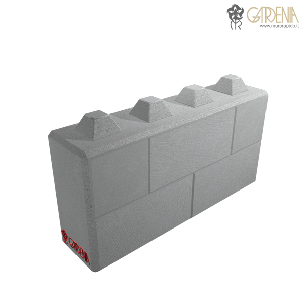 Blocco in calcestruzzo stampato