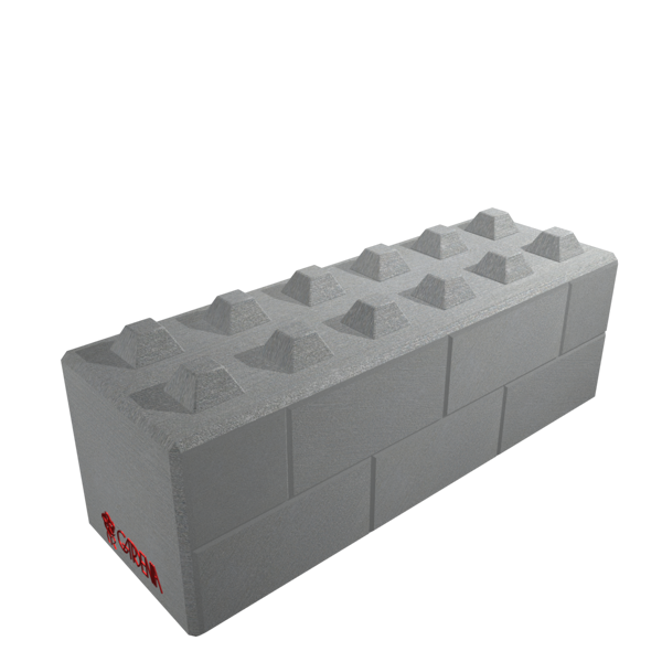 Blocco in calcestruzzo stampato